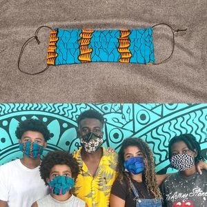 HAND-SEWN FACE MASK W/ FILTER POCKET